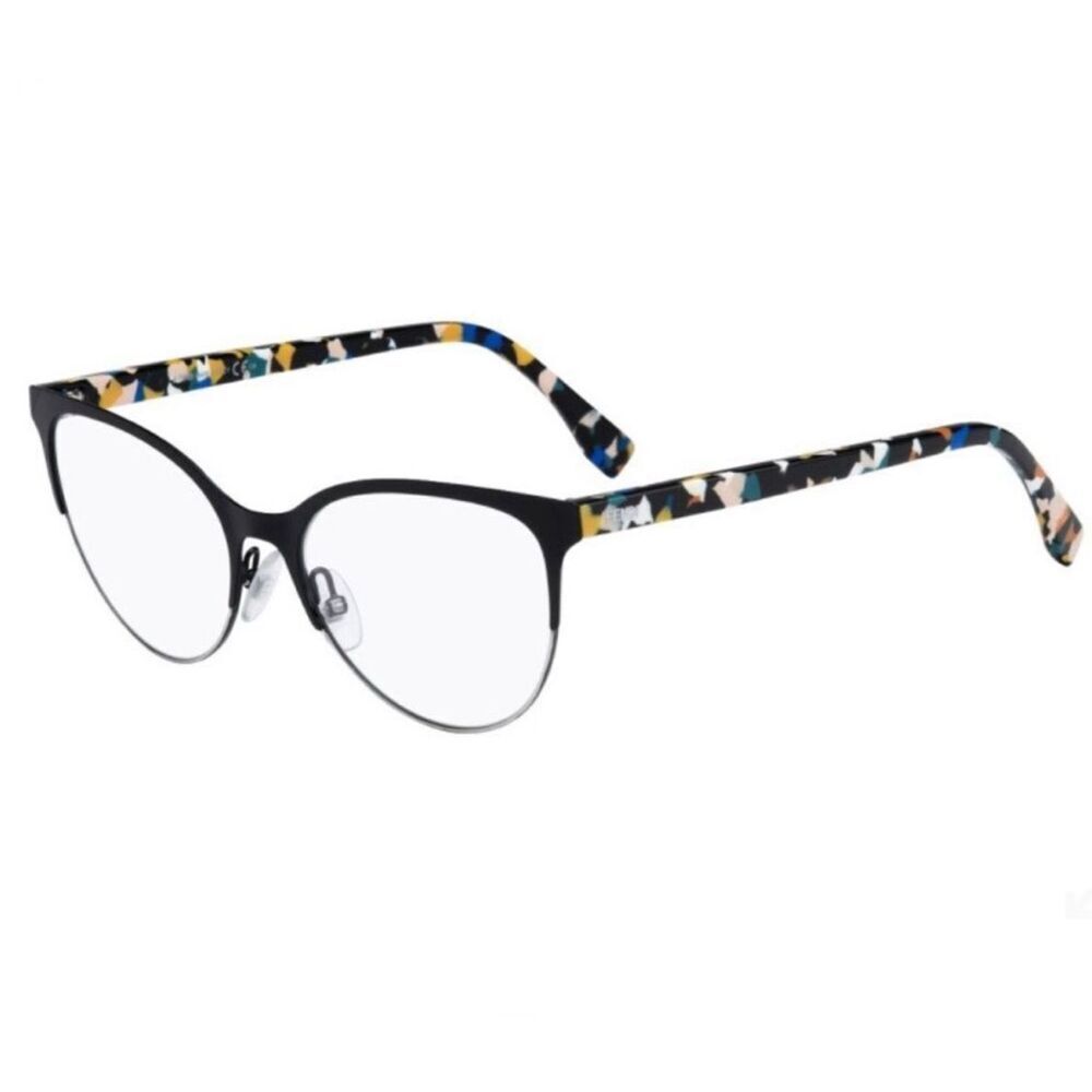Fendi Black Multicolored Women’s Designer Frames Glasses Spectacles